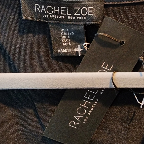 Rachel Zoe Twist front top Size L Black - Picture 2 of 10